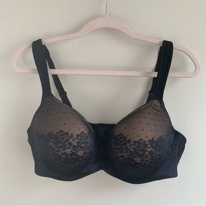 Like New Black Floral Soma Balconette Bra